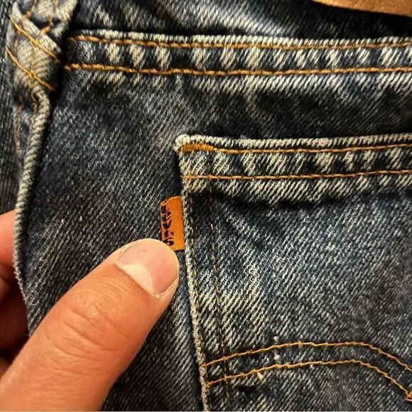 Vintage Levi’s Orange Tab 9922 Jeans (16 Short) (Made in USA 🇺🇸) 👖 - Picture 4 of 12